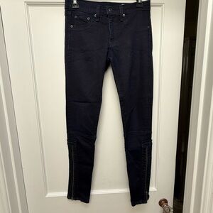 Rag & Bone skinny jeans zipper detail size 27